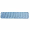 Monarch Brands Scrubbing Wet Flat Mop Pads - 24in , Blue, 12PK PNP-M800024B